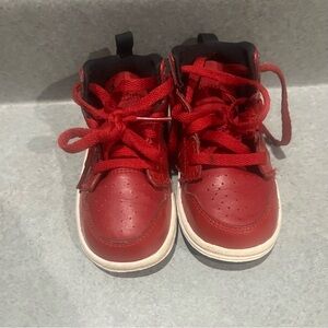 Nike Air Jordan 1 Retro Mid Kids Gym Red/Black Sport Athletic Sneaker Shoes 5C